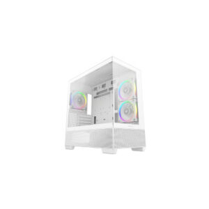 DEEPCOOL CASE MATX CG380 3F BIANCO PANORAMIC 3ARGB 2TG 360mm AIO