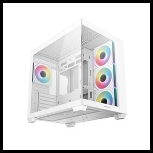 DEEPCOOL CASE MID TOWER CG530 WH 4F WHITE 2*TG 4×120 PWM+ARGB FAN