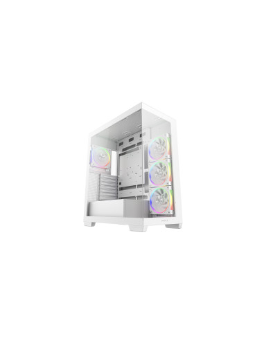 DEEPCOOL CASE MID TOWER CG580 4F WH V2 WHITE 2TG 4x120 PWM+ARGB FAN