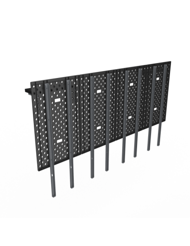 DEZCTOP DESK PANNELLI KIT 4 PEZZI PER SCRIVANIA 160 NERO E NOCE AC-BFTDB4X- - immagine 2