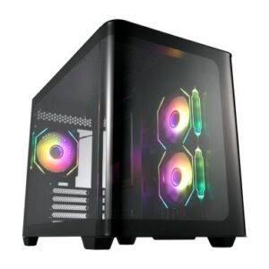 FSP FORTRON CASE M.TOWER S380 BA PANELLO LATERALE CURVO 3xARGB FANS