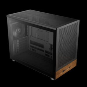 GAMDIAS CASE MICRO TOWER ATHENA M4M WOOD 3×120 FRONTALE IN RETE NOCE