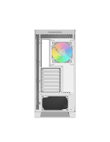 SAMA MID TOWER V50 WHITE 2*TG 4*FAN WHITE120mm ARGB PWM - immagine 2