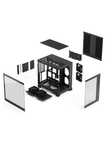 FRACTAL CASE M TOWER POP 2 VISION BLACK - immagine 2