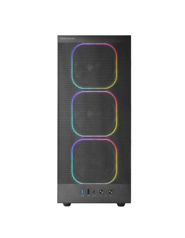 MARSGAMING CASE MID TOWER MC-NEBULA TG 4ARGB+HUB MESH - immagine 2