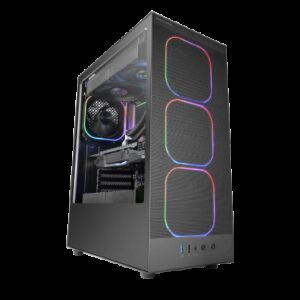 MARSGAMING CASE MID TOWER MC-NEBULA TG 4ARGB+HUB MESH
