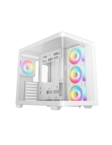 DEEPCOOL CASE MID TOWER CG530U 4F WHITE 4xARGB TG PANORAMICO - immagine 2