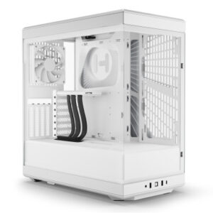 HYTE CASE MID TOWER DC Y40 WHT 2xTG 2x120mm Fan CS-HYTE-Y40-WW