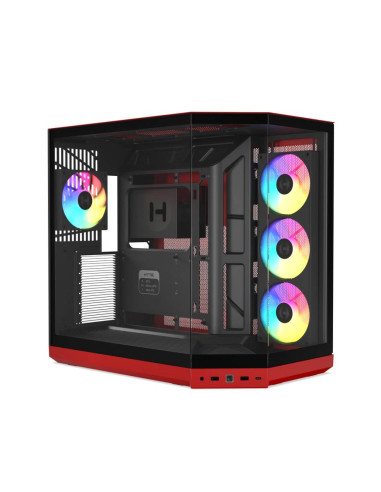 HYTE CASE MID TOWER DC Y50 BLK/RD 4xARGB VENTOLE
